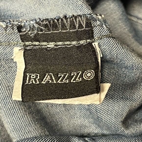 Authentic Razzo Brazillian 100% Modal Bezazzled snap front Dress Sz 38 US 8 - Picture 7 of 10